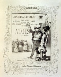 illustrationer om ideer og legender Philipon under titlen Les Cent og Robert Macaire af Honoré Daumier