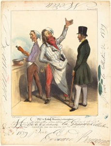 Mr. de Robert Macaire Restauratør af Honoré Daumier and Edouard Bouvenne