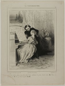 "- Hvis du bare vidste, hvor smuk du er!... Lad som om du leger! - Stop det... DO - Du elsker mig ikke!...SÅ - jeg vil altid være din. ... MI," plade 6 fra Les Musiciens De Paris