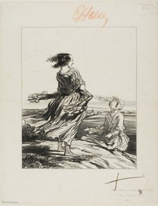 En aktivist, fra Les Femmes Socialistes af Honoré Victorin Daumier