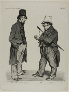 En investor i spanske Cortes-obligationer. En investor i spanske statsobligationer, plade 423 af Honoré Victorin Daumier