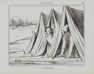 Ved Cherbourg, plade 546 fra Actualités af Honoré Victorin Daumier