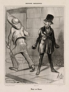 Sort og hvid, plade 23 fra Émotions Parisiennes af Honoré Victorin Daumier