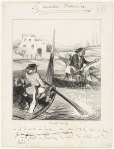 Bekæmpelse af flåden af Honoré Victorin Daumier