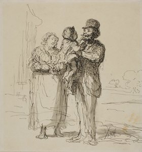 Familiescenen af Honoré Victorin Daumier