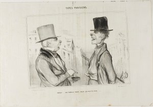 Great Times for Small Fry..., plade 7 fra Types Parisiens af Honoré Victorin Daumier