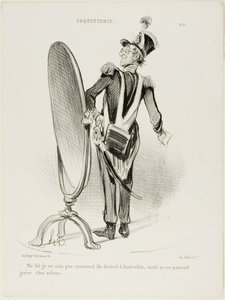 "Jeg ved faktisk ikke, hvordan de så ud ved Austerlitz, men de kunne næppe have set bedre ud," plade 7 fra Coquetterie af Honoré Victorin Daumier