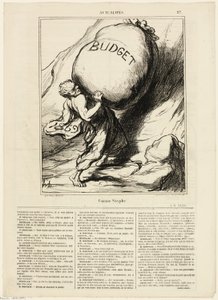 Ligesom Sisyfos, plade 27 fra Actualités af Honoré Victorin Daumier