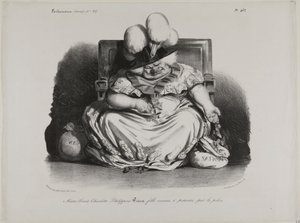 Marie Louise Charlotte Philippine Pairie, prostitueret, godkendt af politiet af Honoré Victorin Daumier