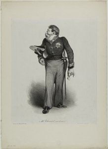 Mr. Choiseul, (kaldet le Duc), plade 502 af Honoré Victorin Daumier