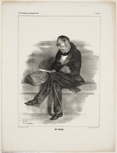 Mr. Guiz..., plade 340 fra Tegneserieberømtheder af Honoré Victorin Daumier