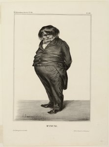 Mr. Prune, planche 288 fra Célébrités de la Caricature af Honoré Victorin Daumier