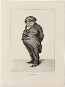 Mr. Prune, planche 288 fra Célébrités de la Caricature af Honoré Victorin Daumier