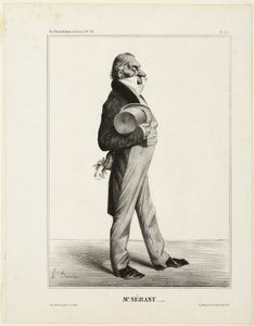 Mr. Sébast ...., planche 281 fra Berømtheder i tegneserier af Honoré Victorin Daumier
