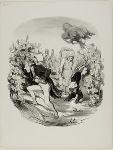 Oh Blast! ... druerne er virkelig ikke gode i år!, plade 24 fra Pastorales af Honoré Victorin Daumier