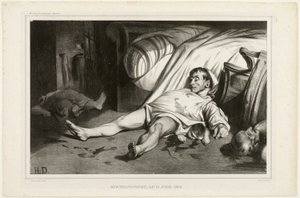 Rue Transnonain, den 15. april 1834, 2. oktober 1834, plade 24 fra L