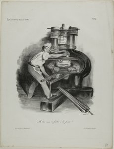 "Så du vil blande dig i pressen!", plade 319 af Honoré Victorin Daumier