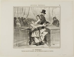 Drejekorset. En ny maskine opfundet af krinolineunderkjolens fjende, planche 15 fra L