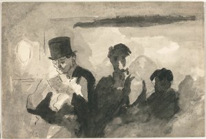Vogn på tredje klasse af Honoré Victorin Daumier