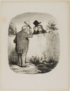 To gode naboer, planche 25 fra Locataires Et Propriétaires af Honoré Victorin Daumier