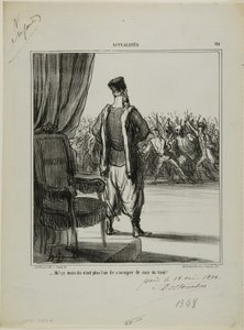 "Hvad med det ..., de ser ikke ud til at være interesseret i mig mere," plate 89 fra Actualités af Honoré Victorin Daumier