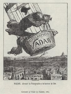 Nadar løfter fotografiet til kunstniveau af Honore (after) Daumier