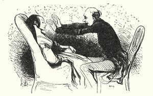Hypnotisøren (litho) af Honore (after) Daumier