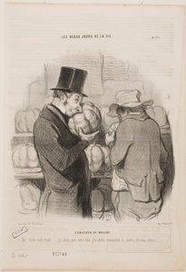 En kender af meloner af Honoré Daumier