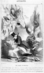 Et opgør af mysterier: tegneserie om "" The Mysteries of Paris"", udgivet på sæbeopera af Eugène Sue - i "" Le Charivari"" fra 16/02/1844 af Honoré Daumier