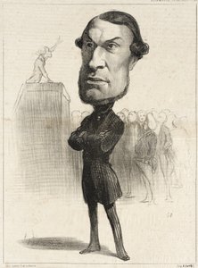Achille Fould af Honoré Daumier