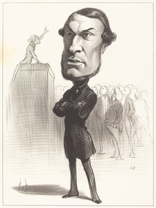 Achille Fould af Honoré Daumier