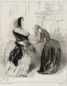 „Farvel, min kære Flora ... glem ikke ...“ af Honoré Daumier