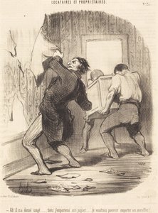 Ak! Han har afskediget mig... af Honoré Daumier