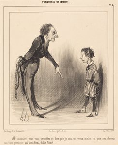 Åh! Uhyre, De tillader Dem... af Honoré Daumier