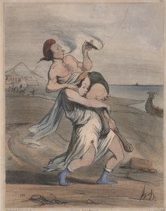 Oldtidshistorie, nr. 13: The Abduction of Helen (Ancient History, nr. 13: The Abduction of Helen) af Honoré Daumier