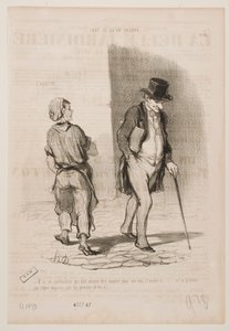 Endnu en, der i år må bekymre sig om sin næse... af Honoré Daumier