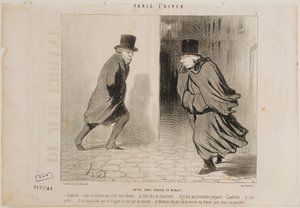 Mellem klokken 11 og midnat af Honoré Daumier