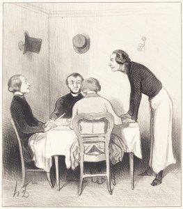 restaurant gulerod af Honoré Daumier