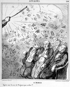 Tegnefilm om Wagners musik - af Honoré Daumier af Honoré Daumier
