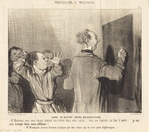 Hvordan man bliver en stor matematiker af Honoré Daumier