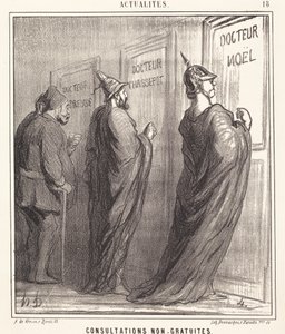 Konsultationer ikke gratis af Honoré Daumier