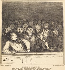 Dramaets tilbagegang i 1866 af Honoré Daumier