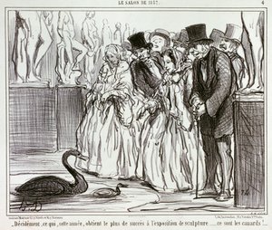 Afgjort det, som i år opnår størst succes på skulpturudstillingen... / 4. af Honoré Daumier