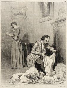 Siden Virginie fik den syvende trøstepræmie... af Honoré Daumier