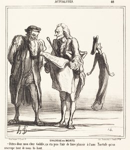 De dødes dialog af Honoré Daumier