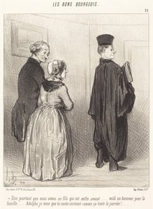 At sige... at vi har en søn, som er... advokat... af Honoré Daumier