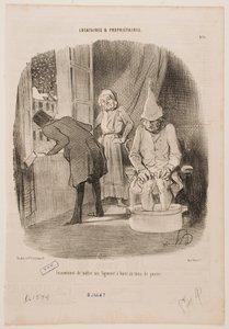 Ulempe ved at sætte sin bolig til leje i januar af Honoré Daumier