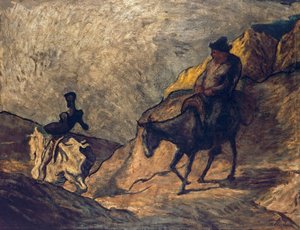 Don Quixote og Sancho Panza af Honoré Daumier