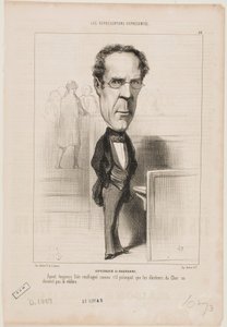 Duvergier de Hauranne af Honoré Daumier
