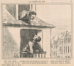 Hej! Nå, nabo... hvorfor pressede du... af Honoré Daumier